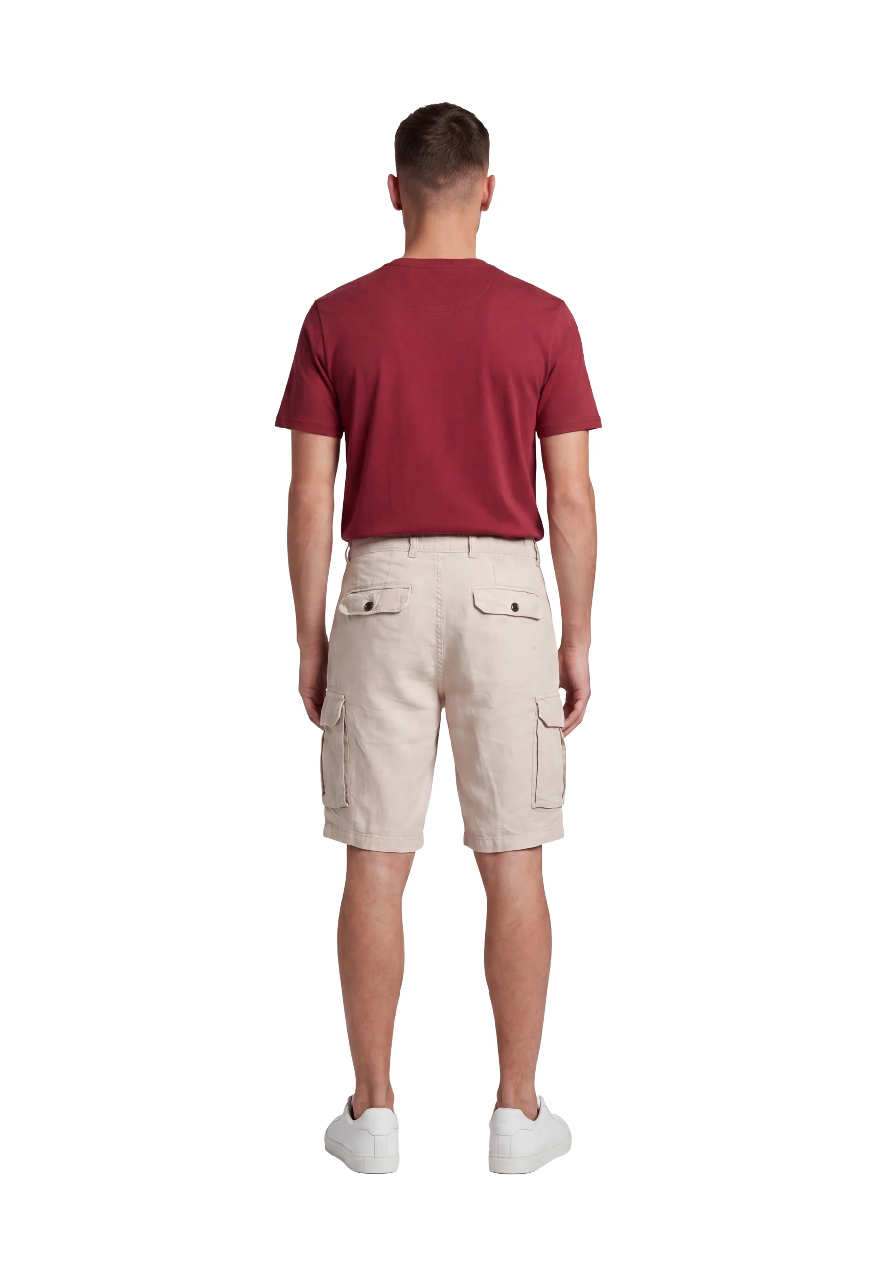 Lyle & Scott Cargo Lino Bermuda Uomo | SH1819ITA - Image 12