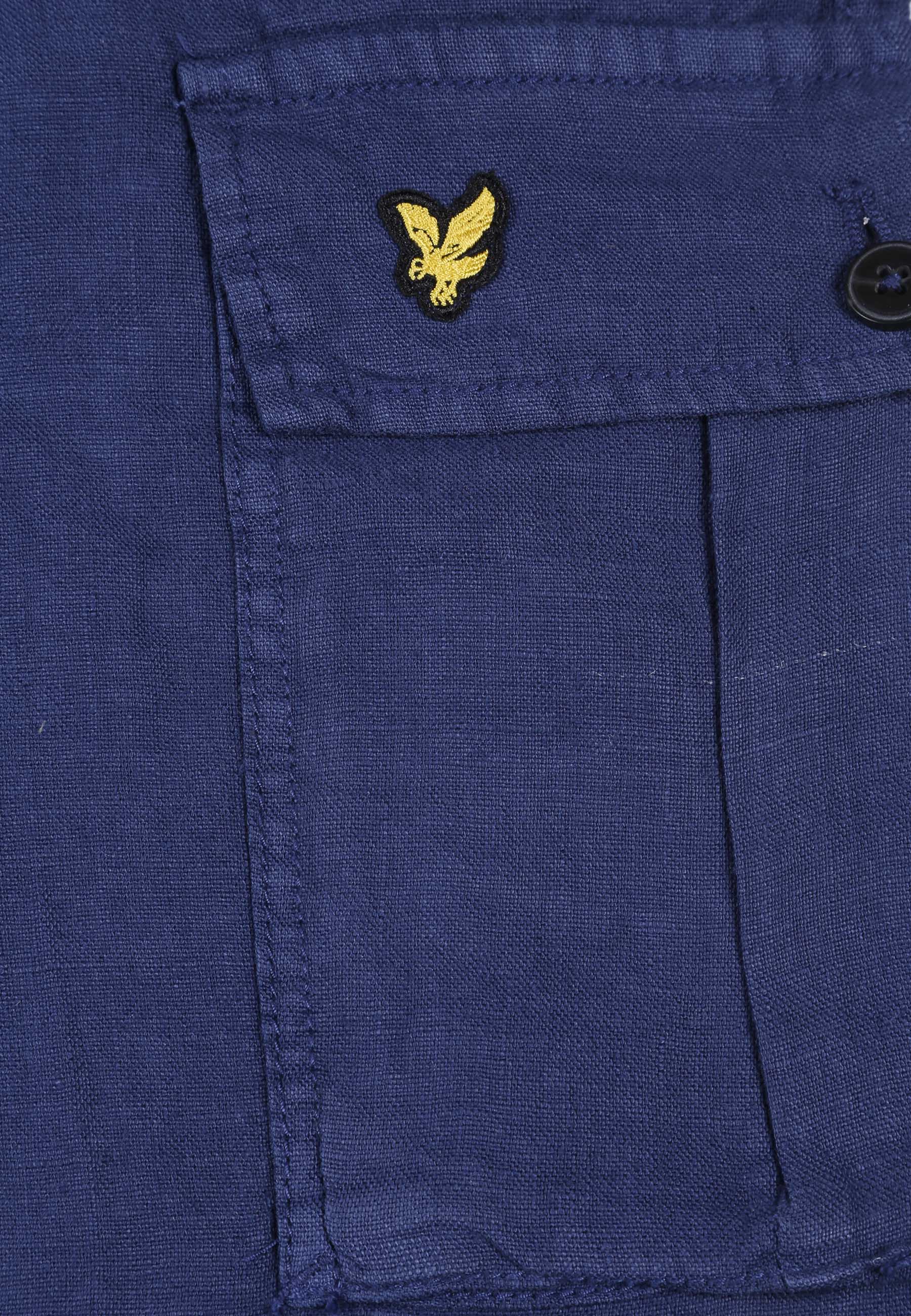 Lyle & Scott Cargo Lino Bermuda Uomo | SH1819ITA - Image 8