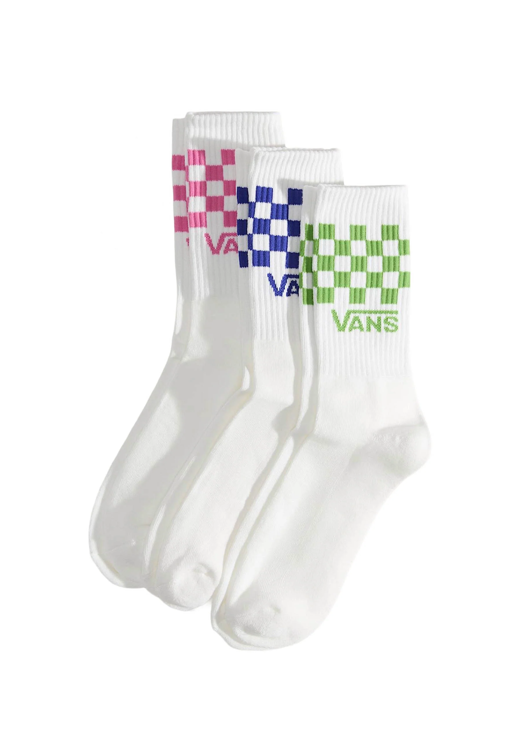 Vans Classic Check Crew Checkerboard Pink Fizz Calze Unisex | VN000QBU - Image 3
