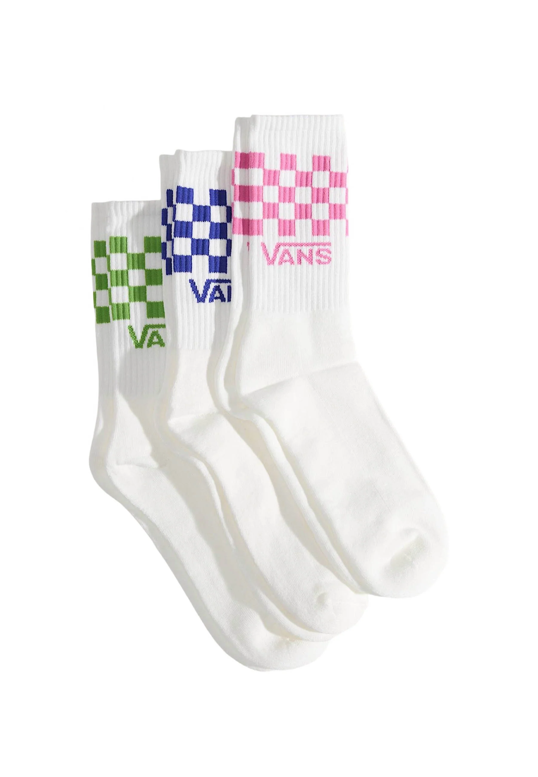 Vans Classic Check Crew Checkerboard Pink Fizz Calze Unisex | VN000QBU - Image 4