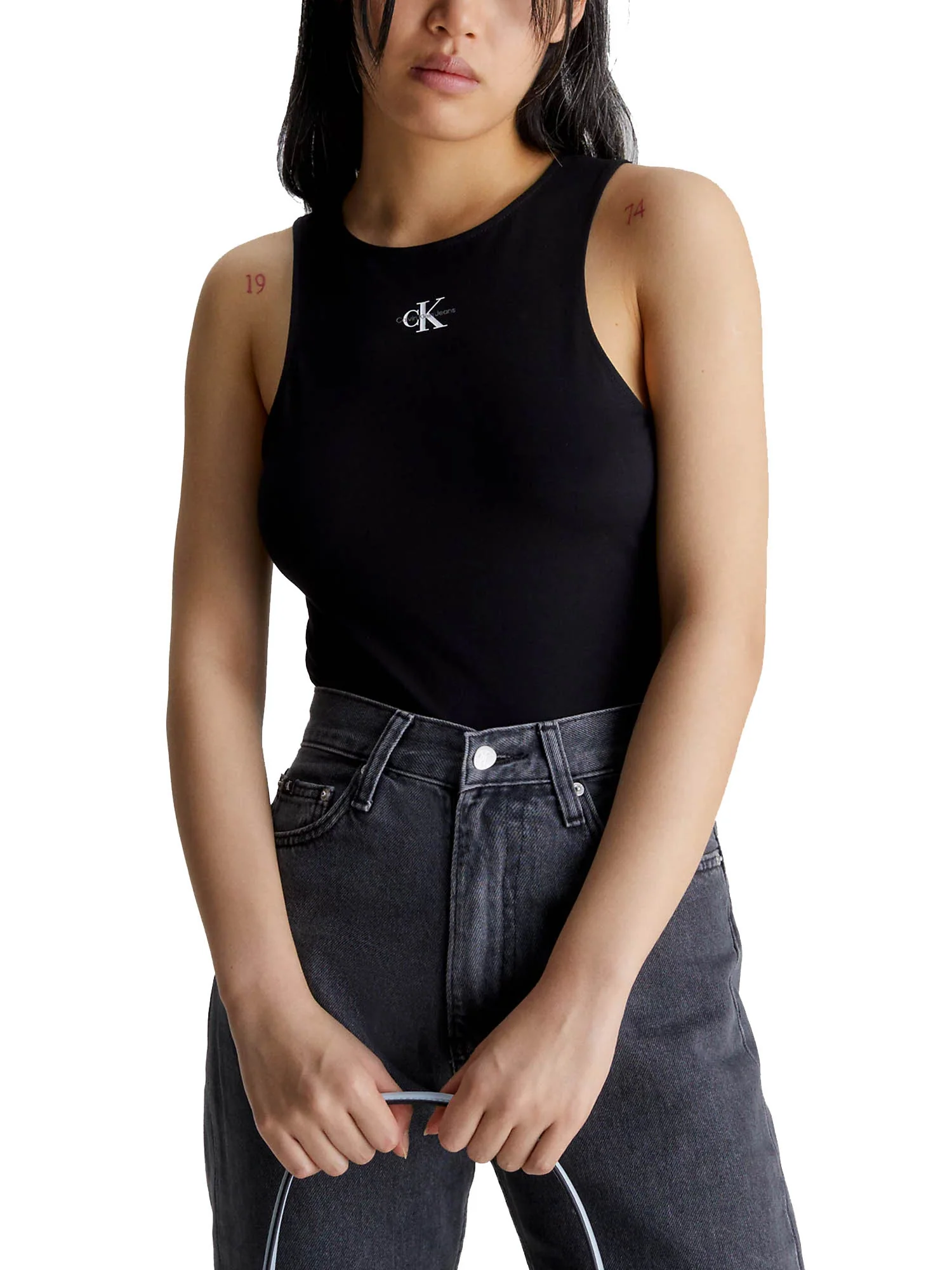 Calvin Klein Jeans Top E Canotte Donna | J20J220765 - Image 2