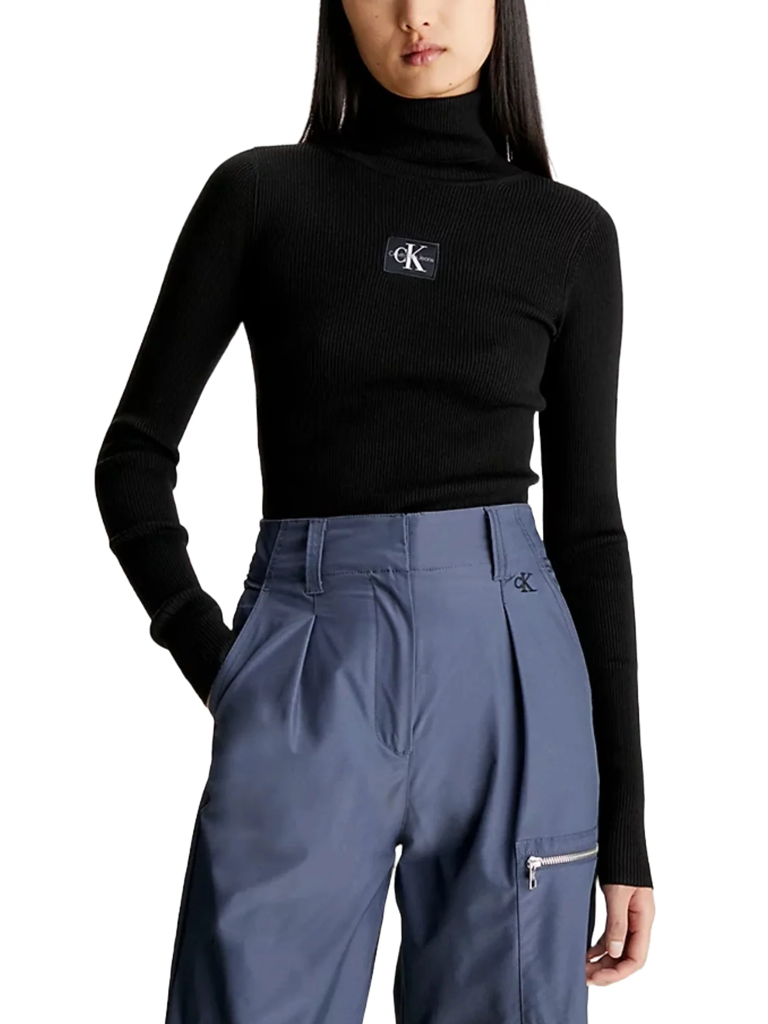 Calvin Klein Jeans Maglia A Collo Alto Donna | J20J221688 - Image 2