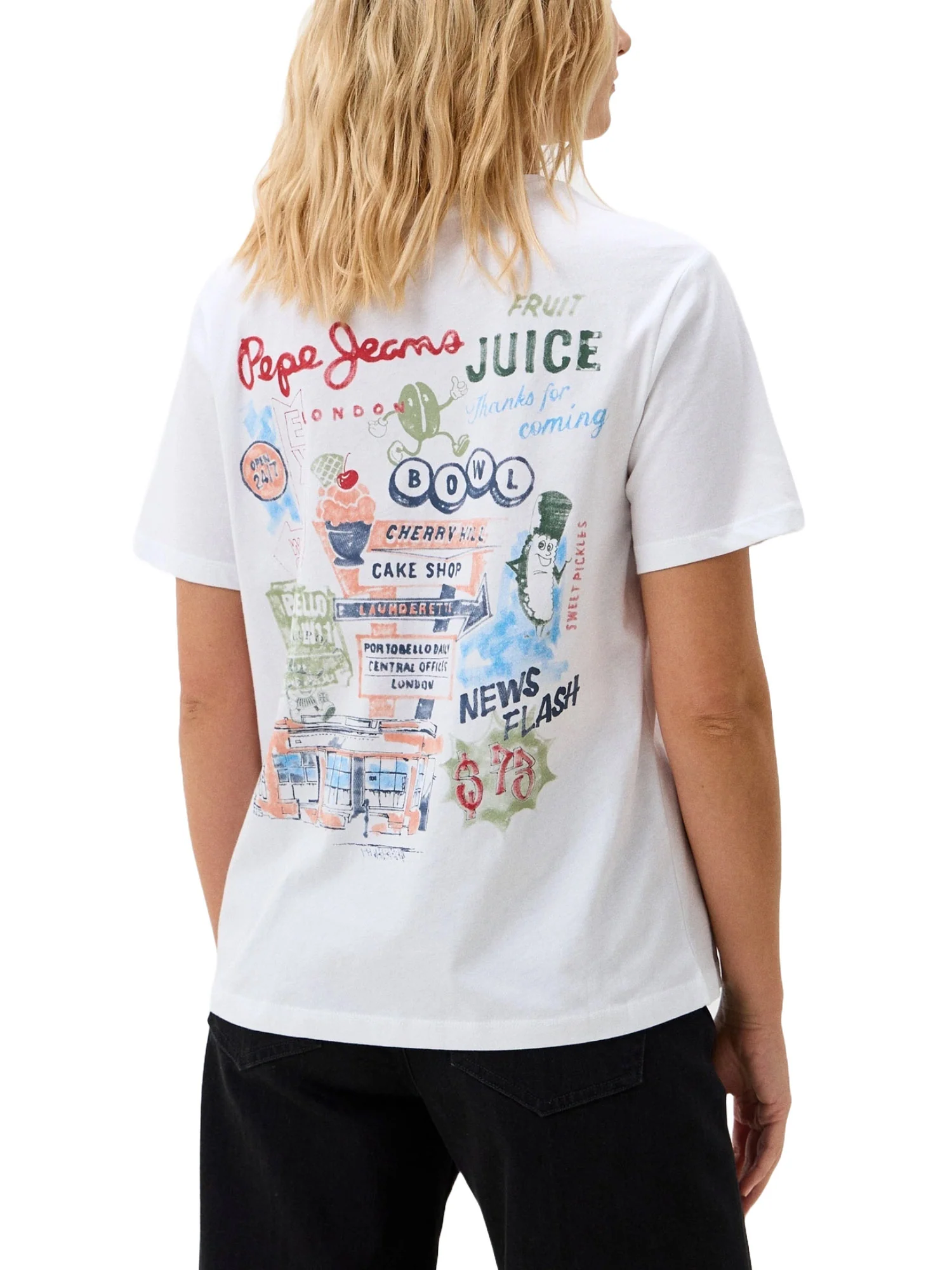 Pepe Jeans T-shirt Donna | PL506058 - Image 3