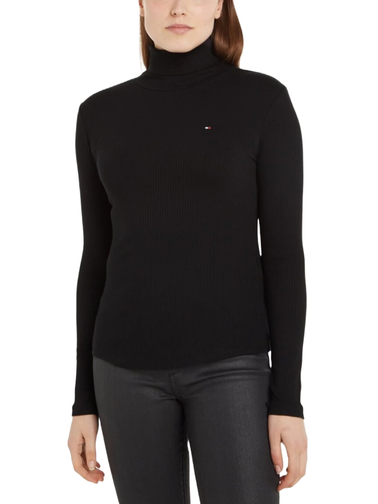 Tommy Hilfiger Maglia A Collo Alto Donna | WW0WW39826 - Image 5