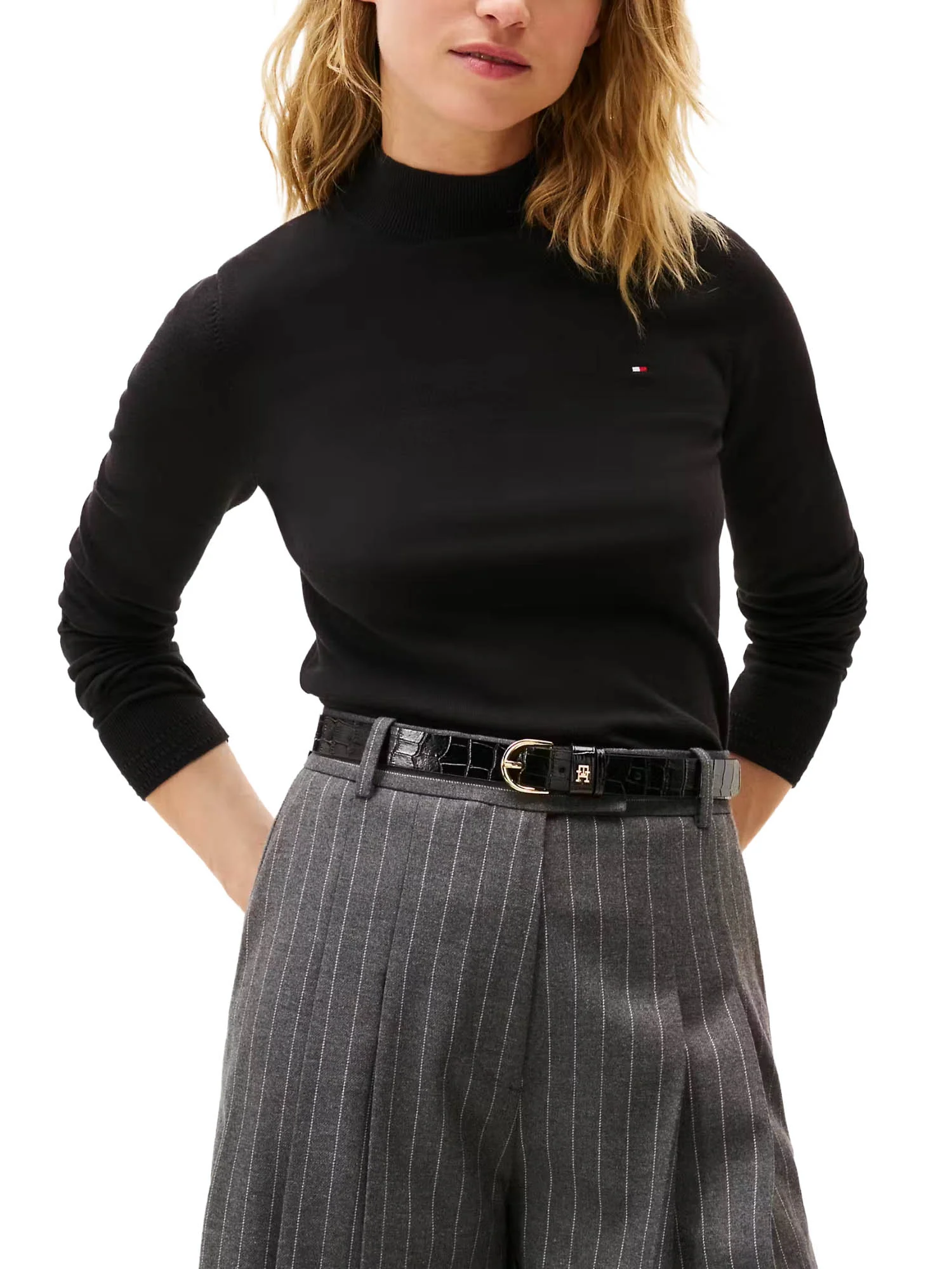Tommy Hilfiger Maglia A Collo Alto Donna | WW0WW47462 - Image 2