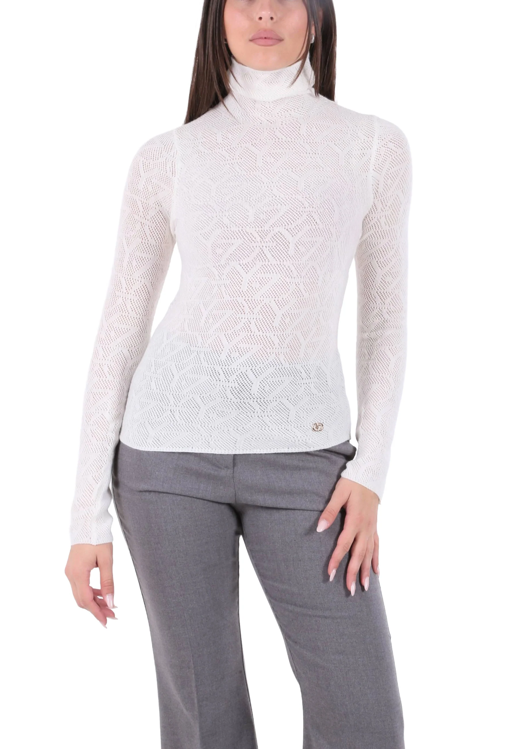 Yes-zee Maglia A Collo Alto Donna | M026 IX00 - Image 2