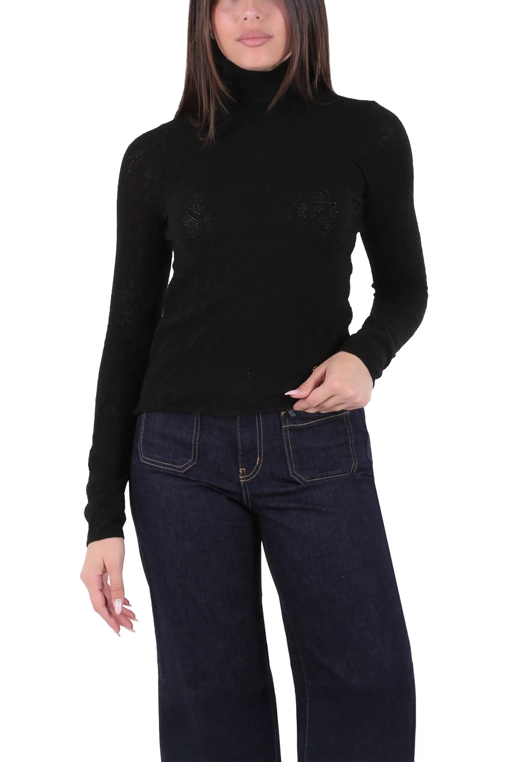 Yes-zee Maglia A Collo Alto Donna | M026 IX00 - Image 7