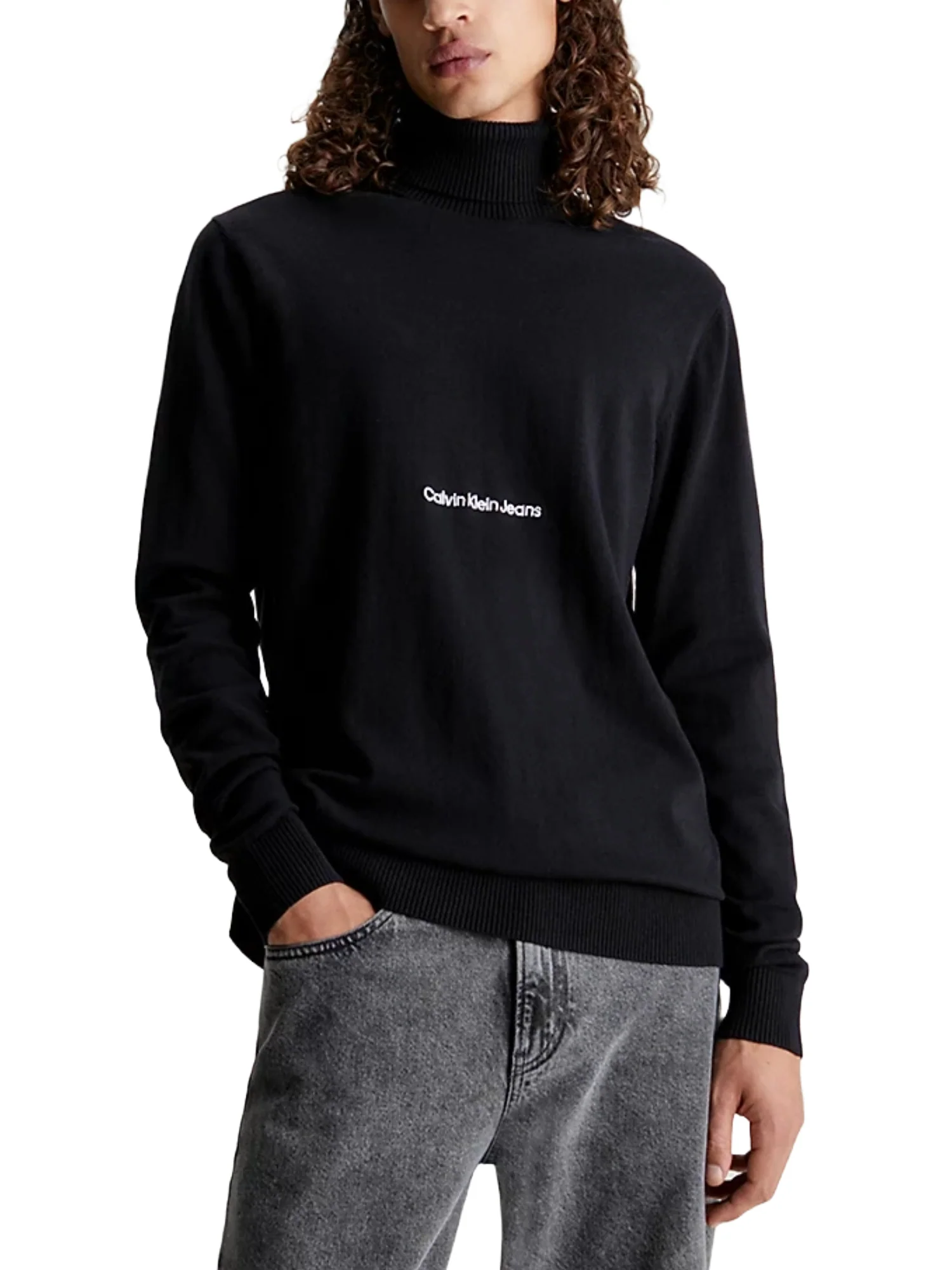 Calvin Klein Jeans Maglia A Collo Alto Uomo | J30J324325 - Image 2