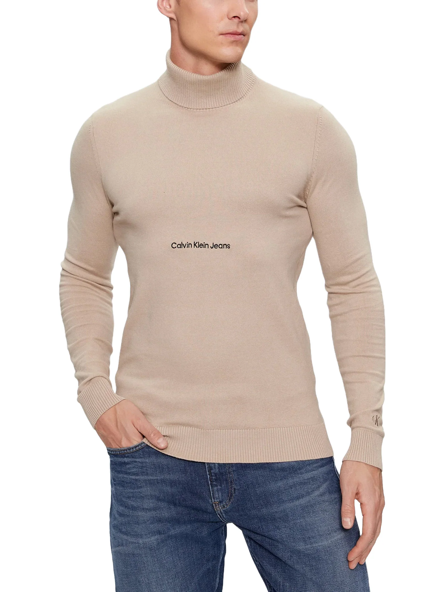 Calvin Klein Jeans Maglia A Collo Alto Uomo | J30J324325 - Image 6