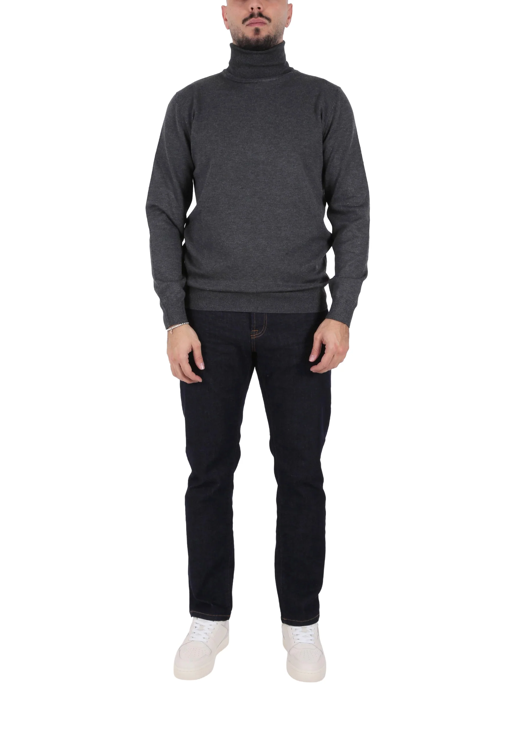 Seinse Maglia A Collo Alto Uomo | MI3058SS - Image 2