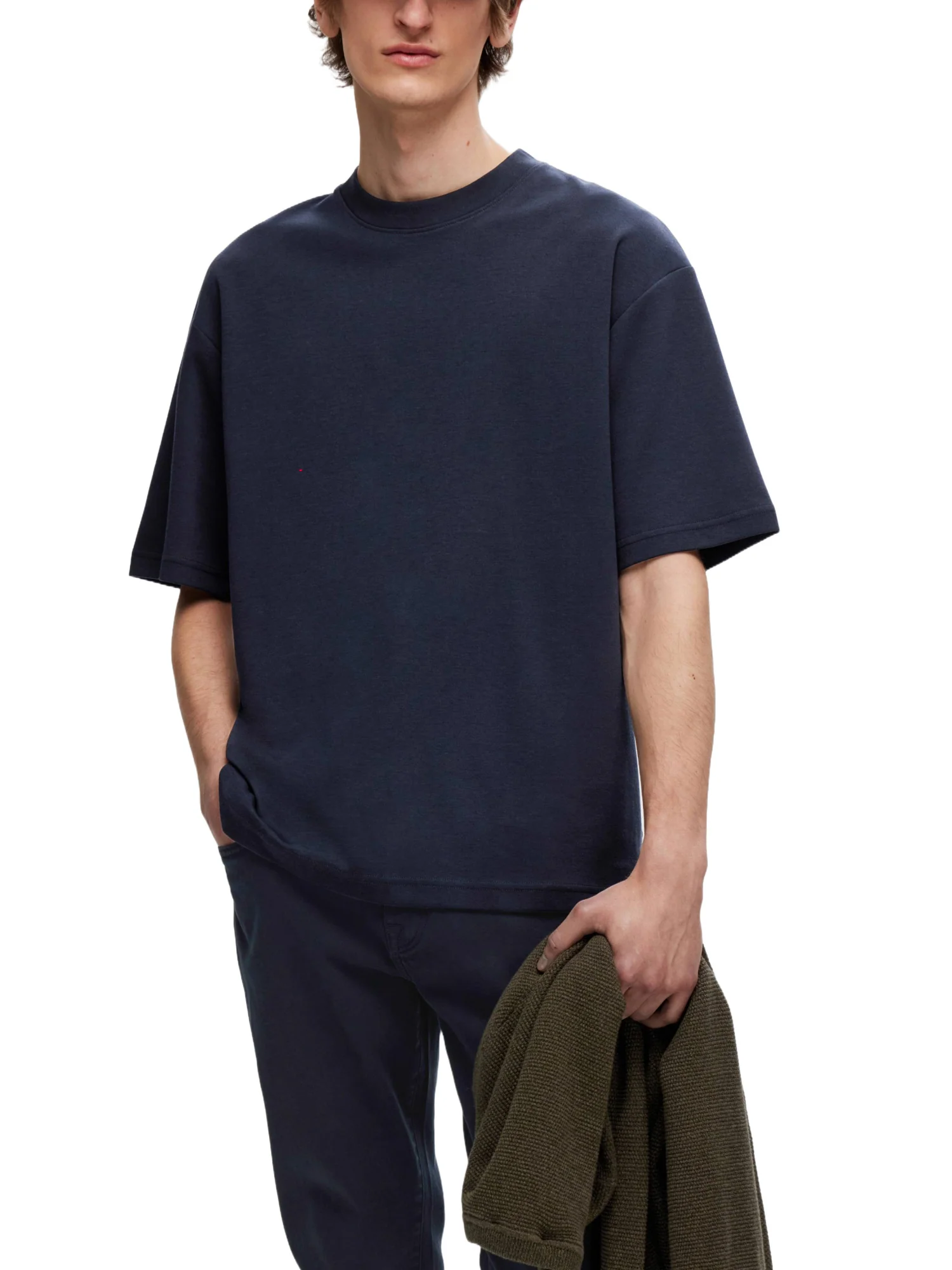 Selected Homme Black T-shirt Uomo | 16094143 - Image 9