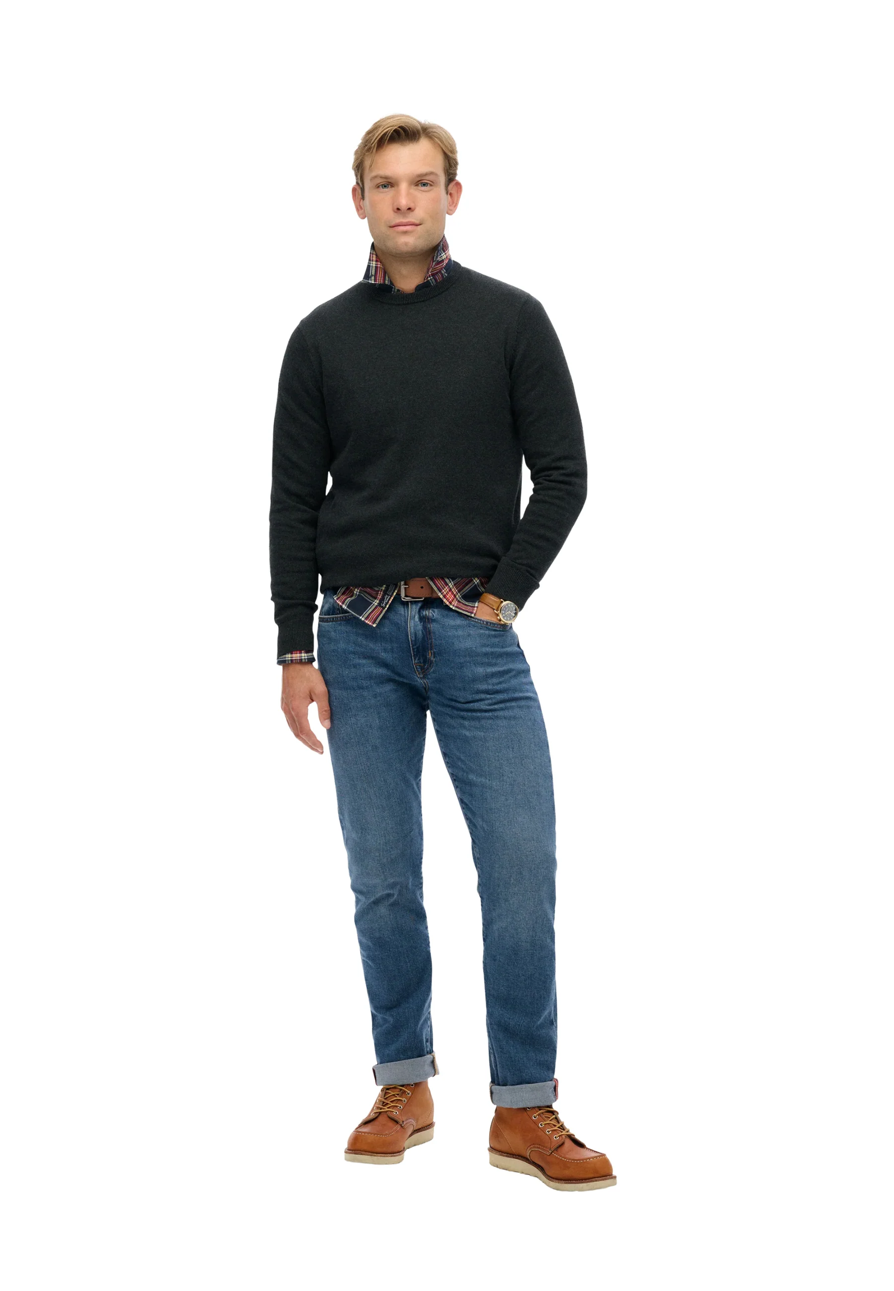 Superdry Essentials Cotton Maglioncini Uomo | M6110691A - Image 3
