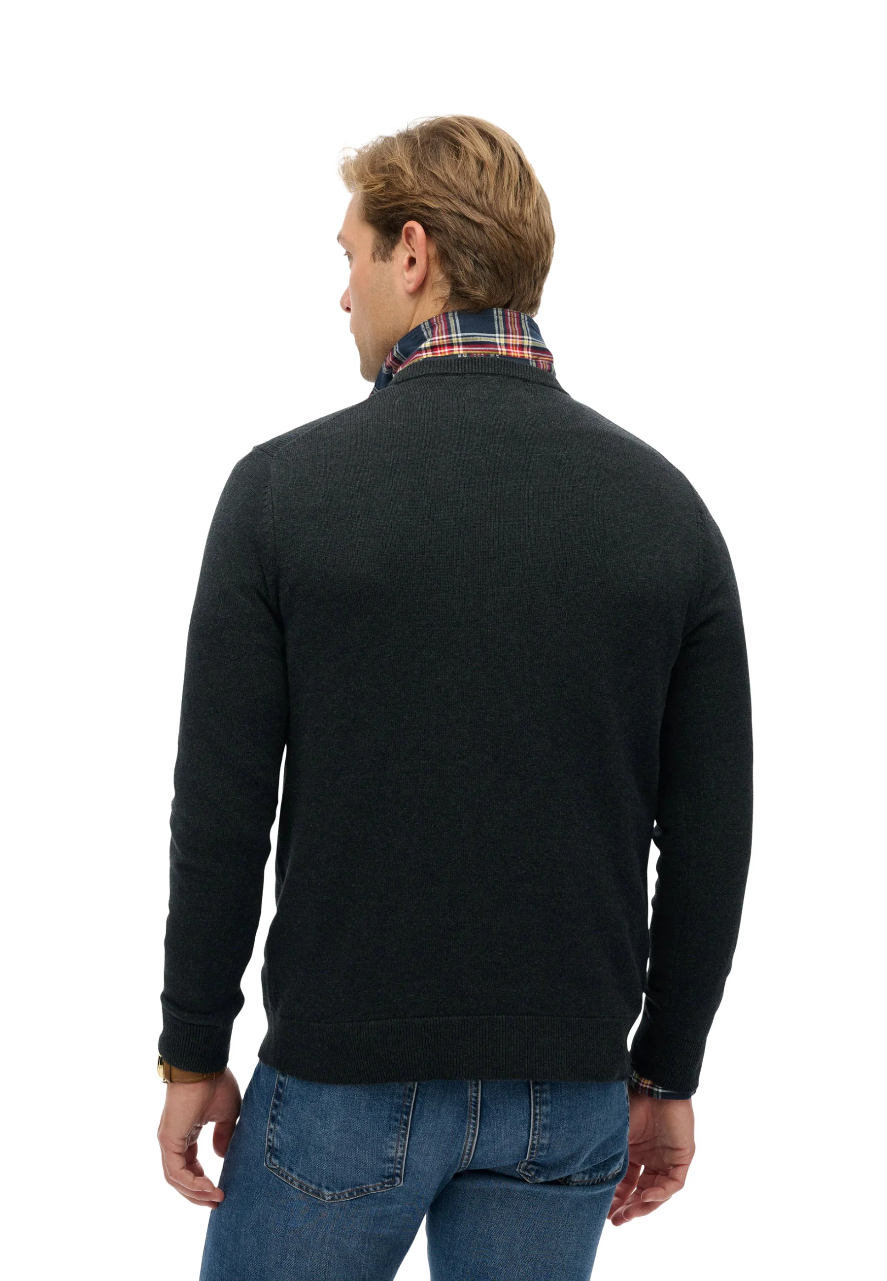 Superdry Essentials Cotton Maglioncini Uomo | M6110691A - Image 4