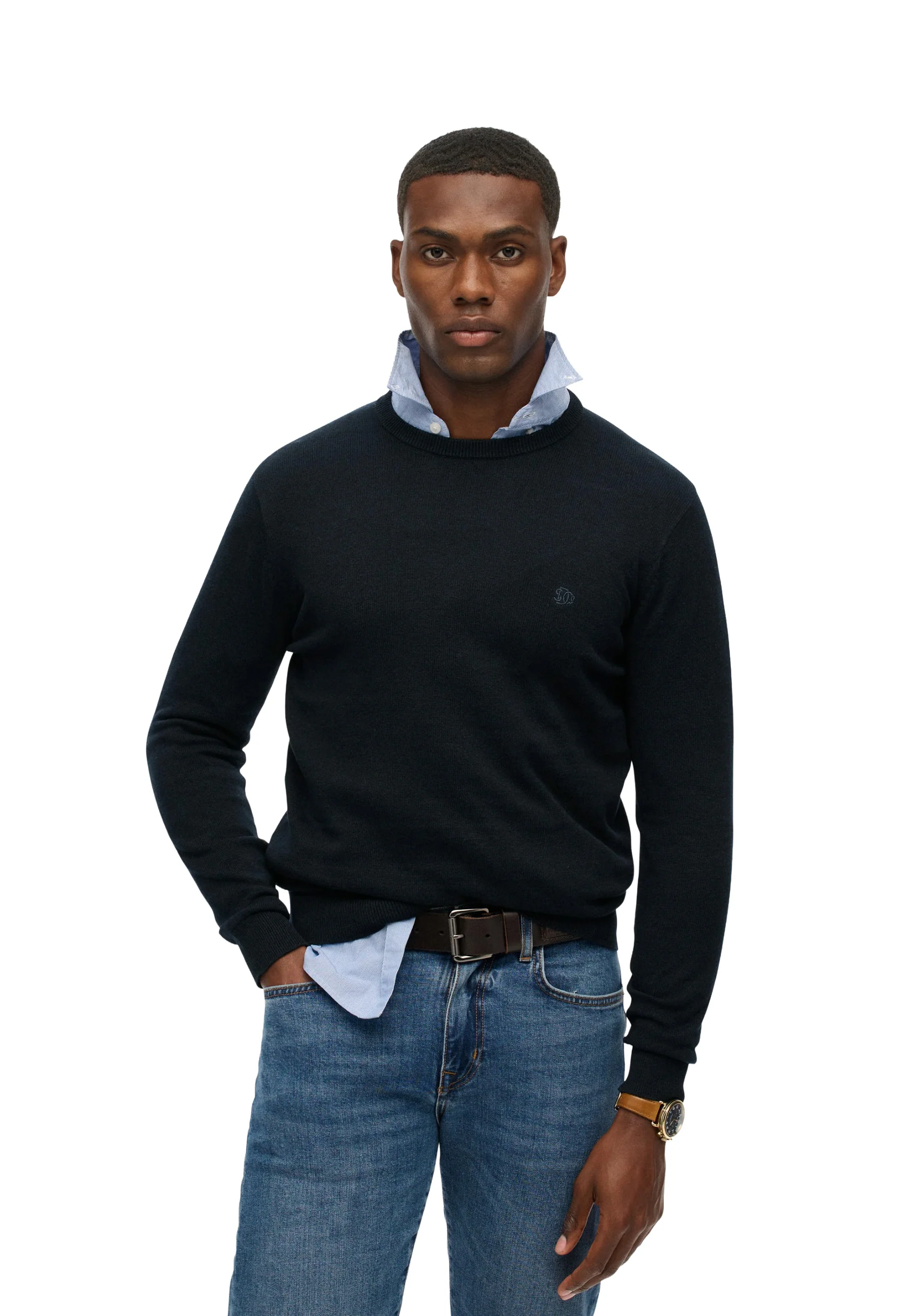 Superdry Essentials Cotton Maglioncini Uomo | M6110691A - Image 7