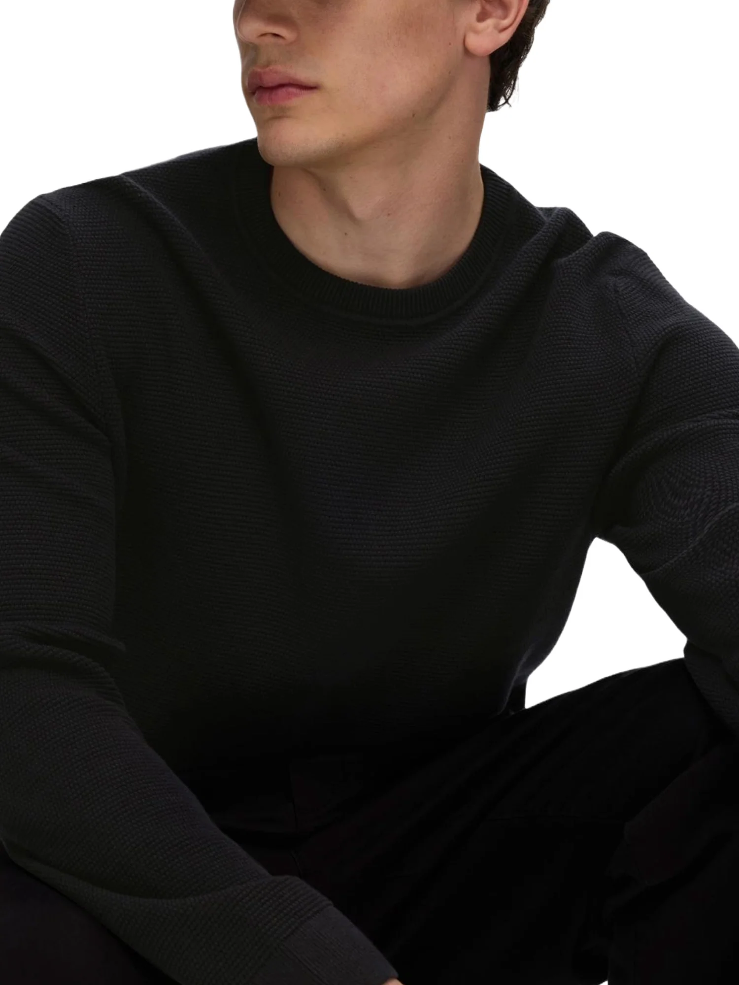 Selected Homme Black Maglioncini Uomo | 16094385 - Image 9