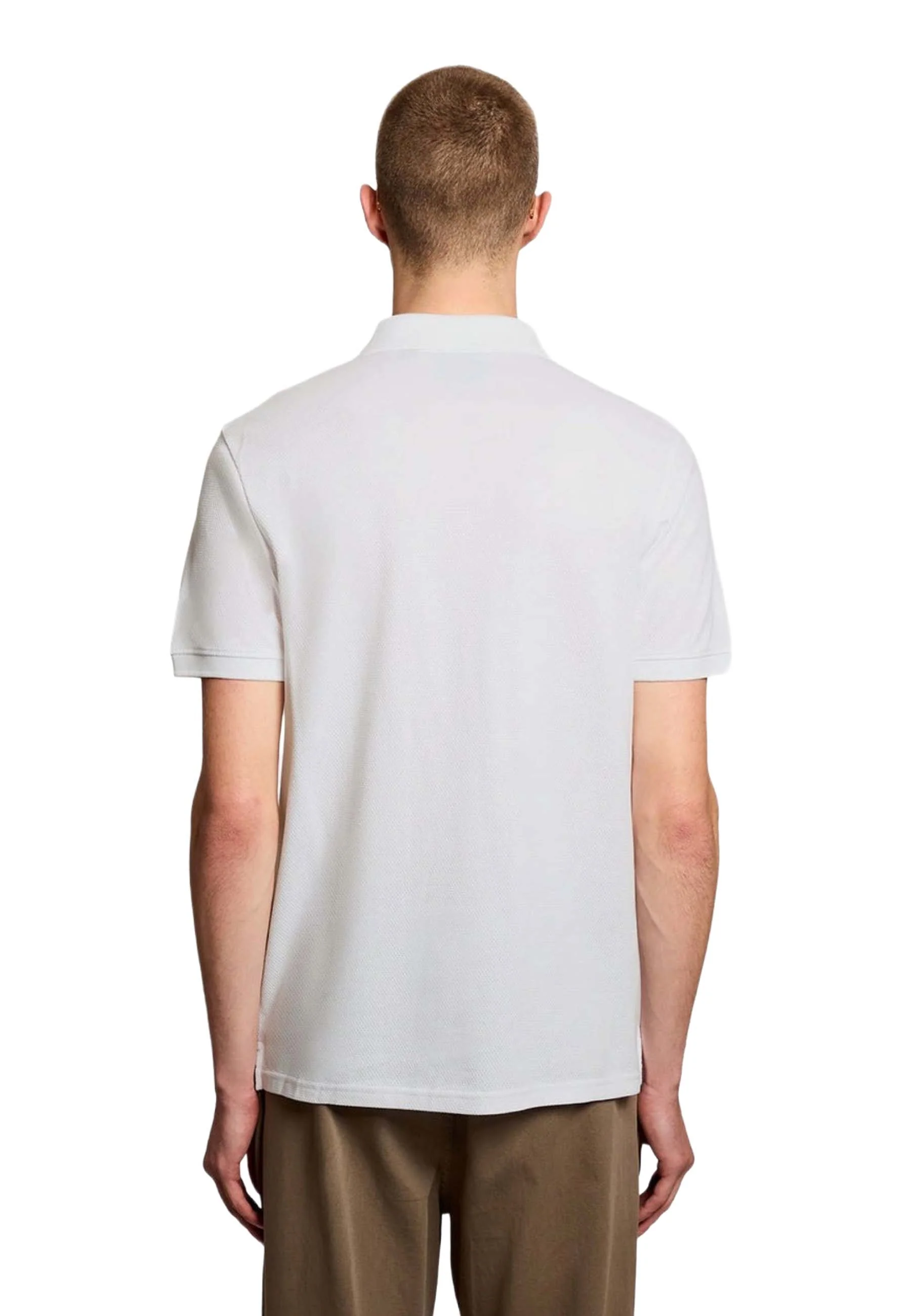 Lyle & Scott Popcorn Jacquard Polo Uomo | SP2400V - Image 4