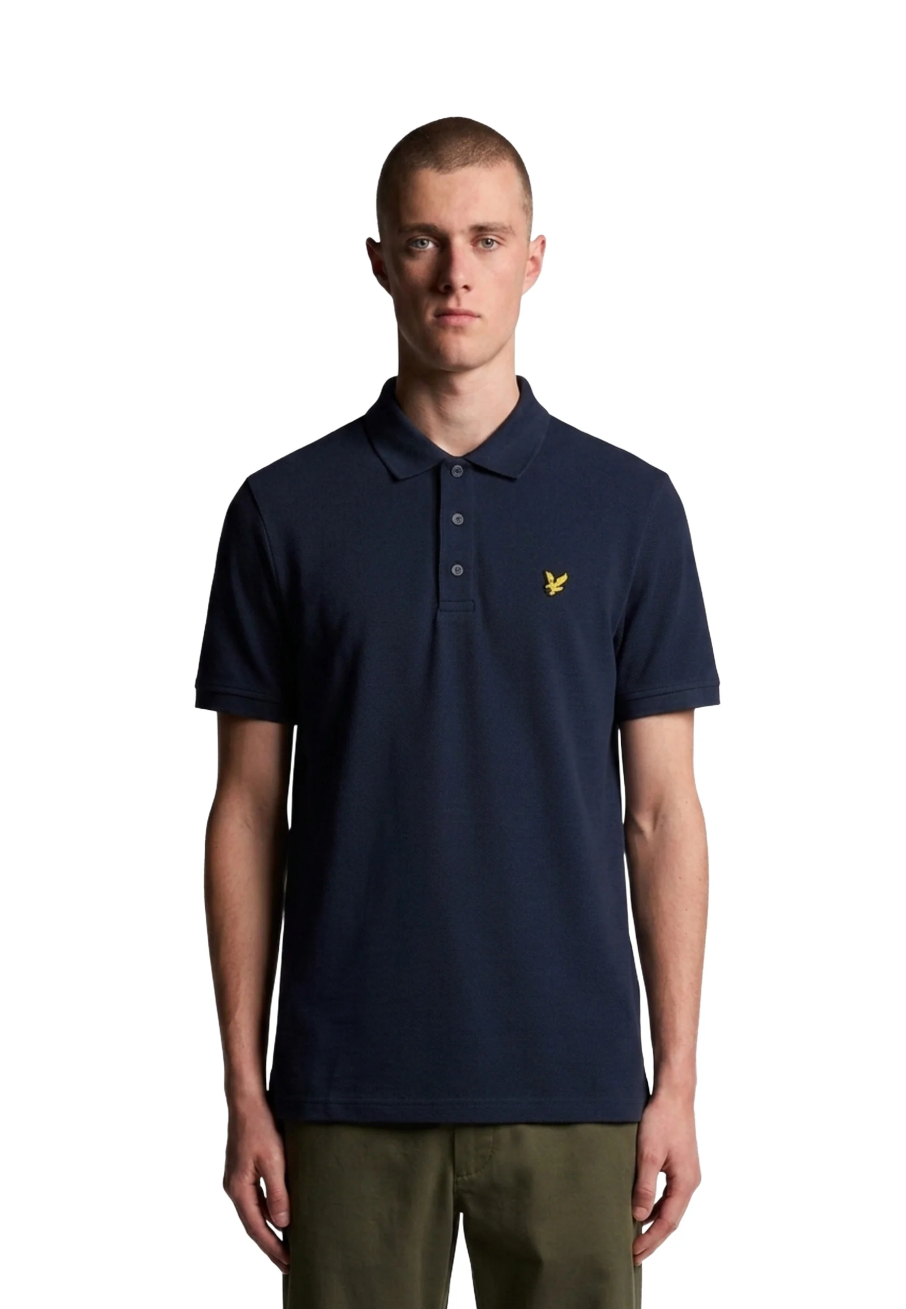 Lyle & Scott Popcorn Jacquard Polo Uomo | SP2400V - Image 7