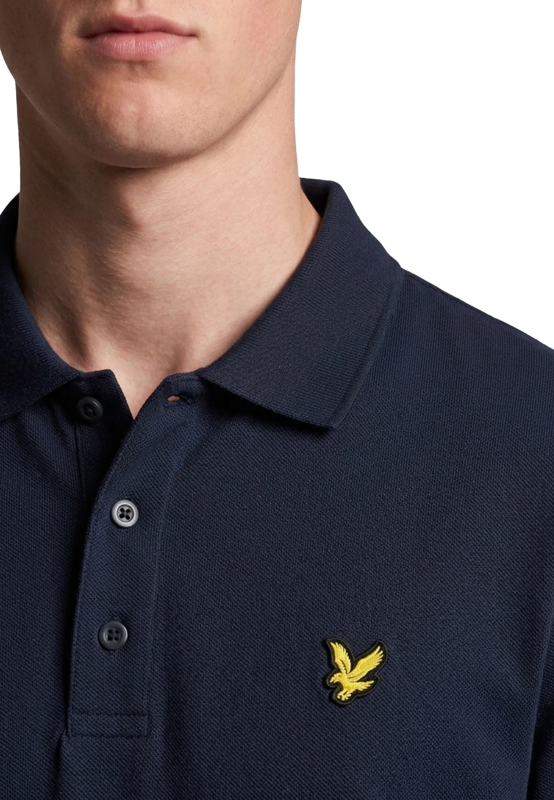 Lyle & Scott Popcorn Jacquard Polo Uomo | SP2400V - Image 9