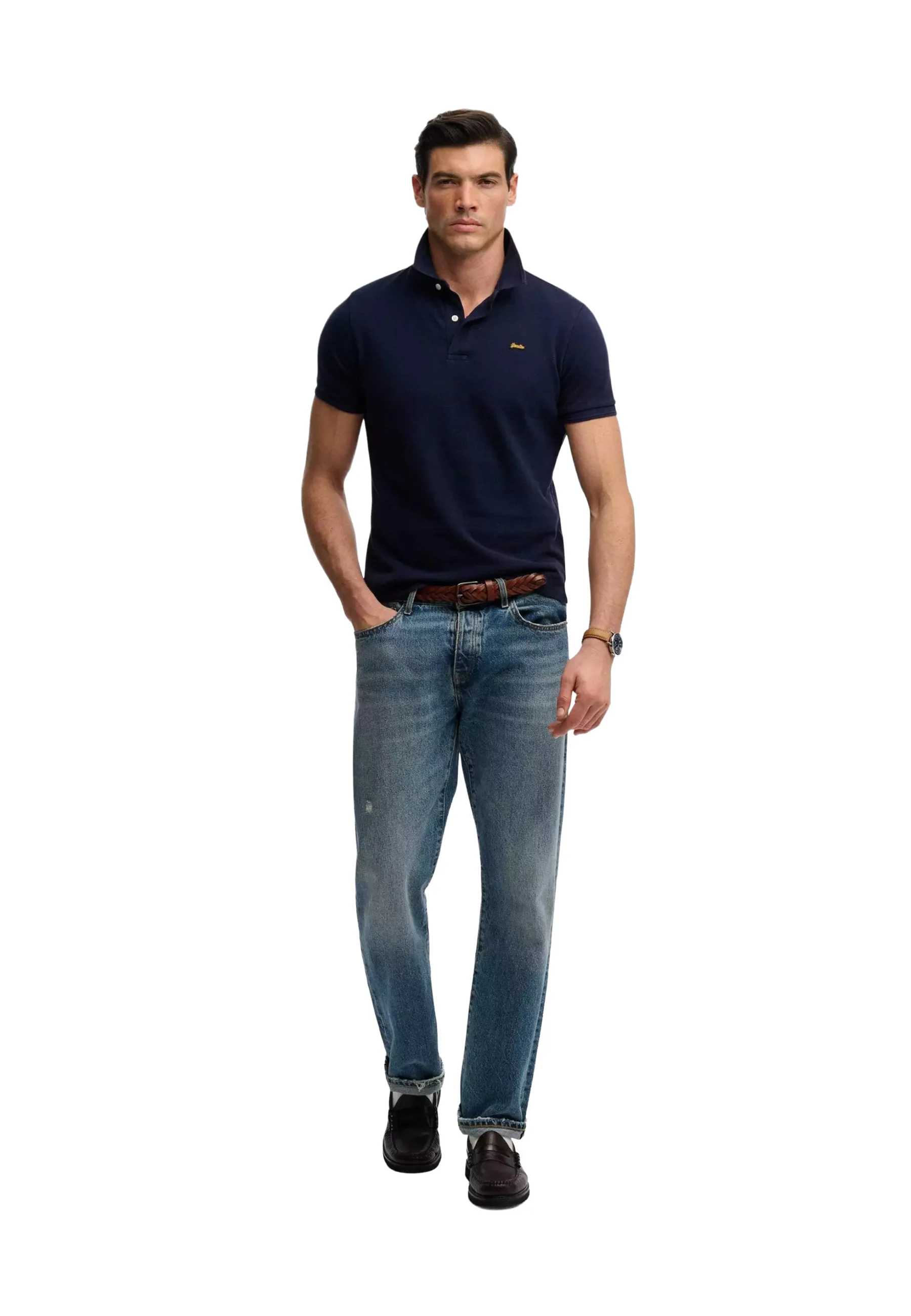 Superdry Classic Pique Polo Uomo | M1110452A - Image 9