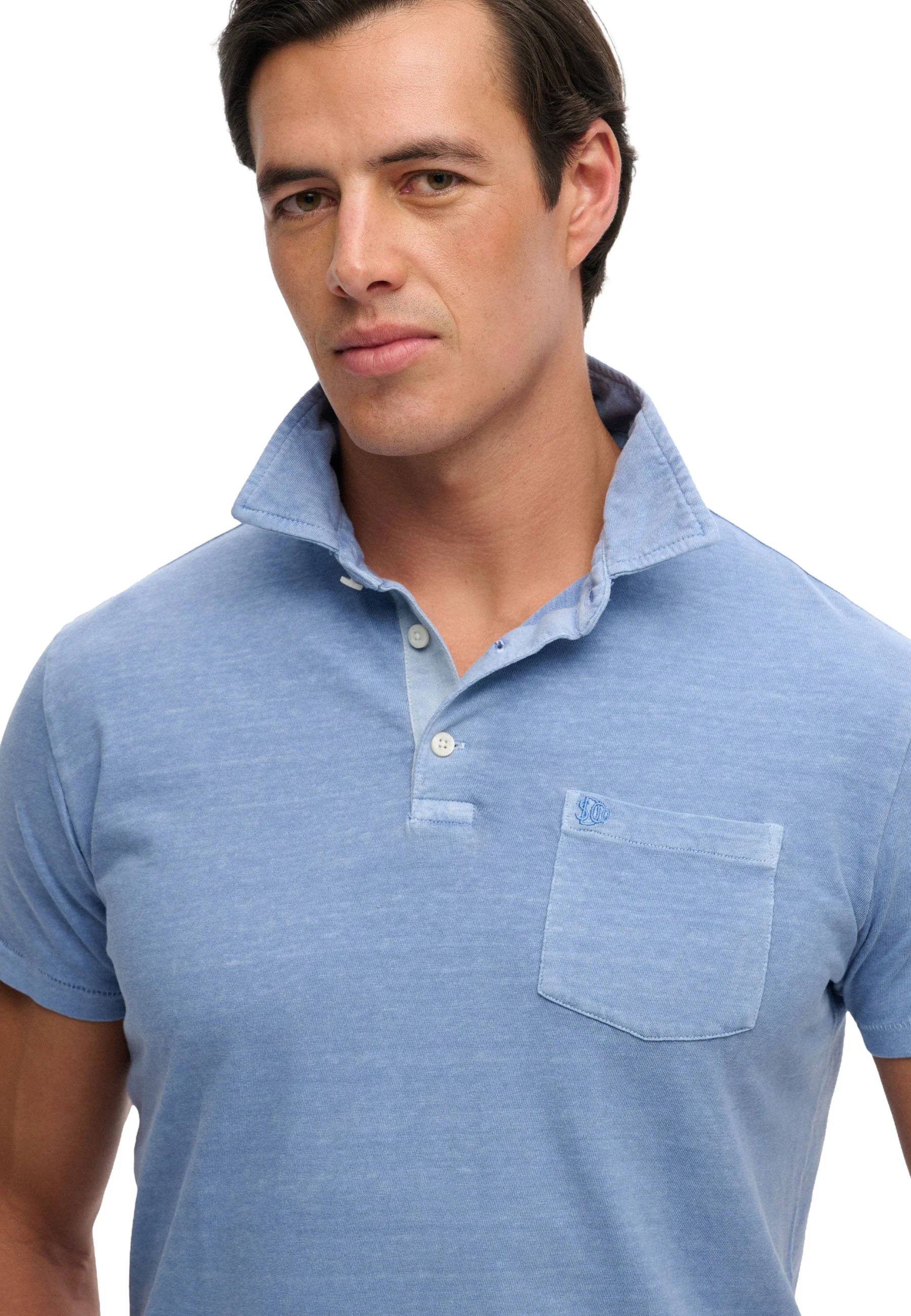 Superdry Classic Cotton Linen Polo Uomo | M1110486A - Image 11