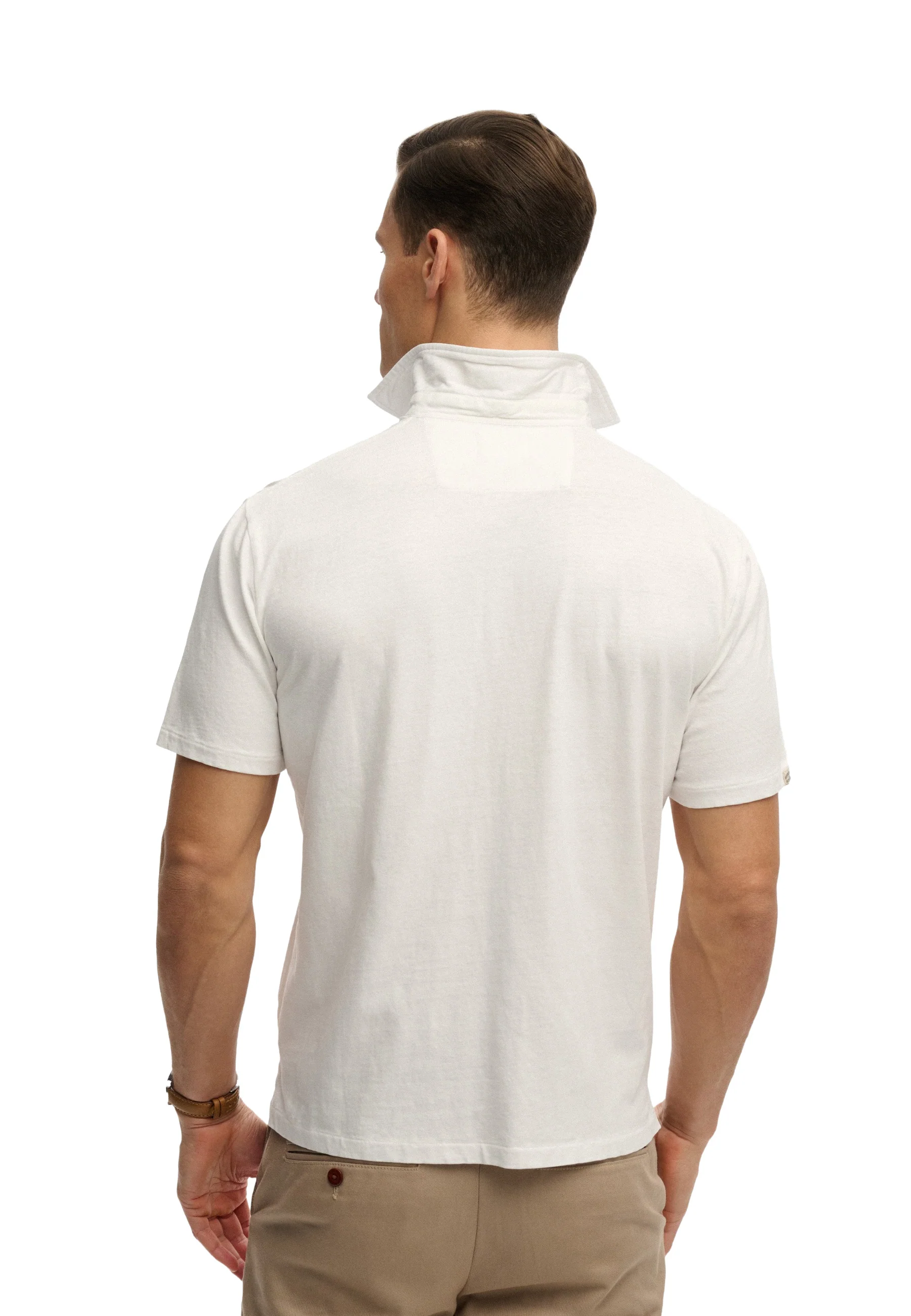 Superdry Classic Cotton Linen Polo Uomo | M1110486A - Image 3