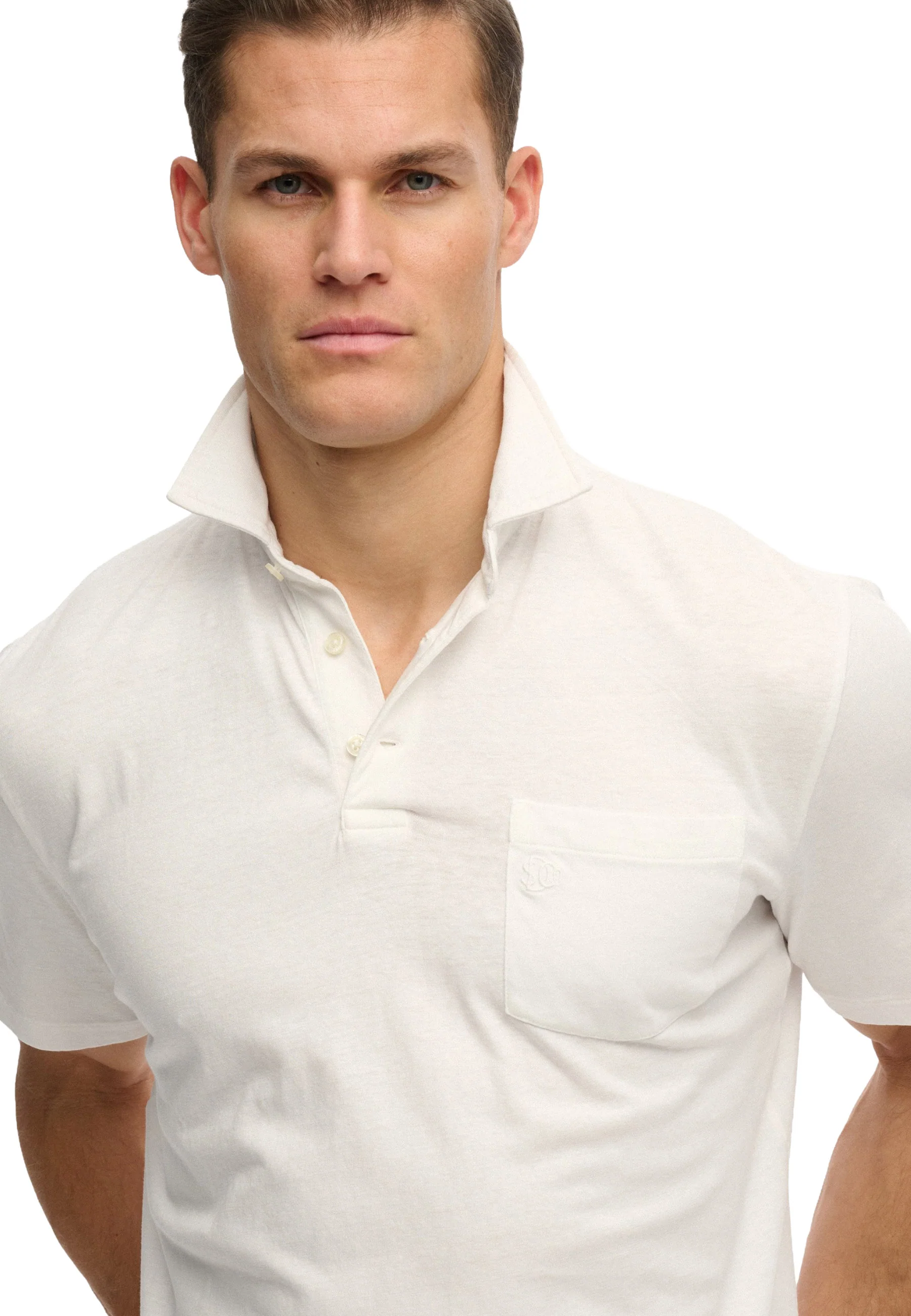 Superdry Classic Cotton Linen Polo Uomo | M1110486A - Image 5