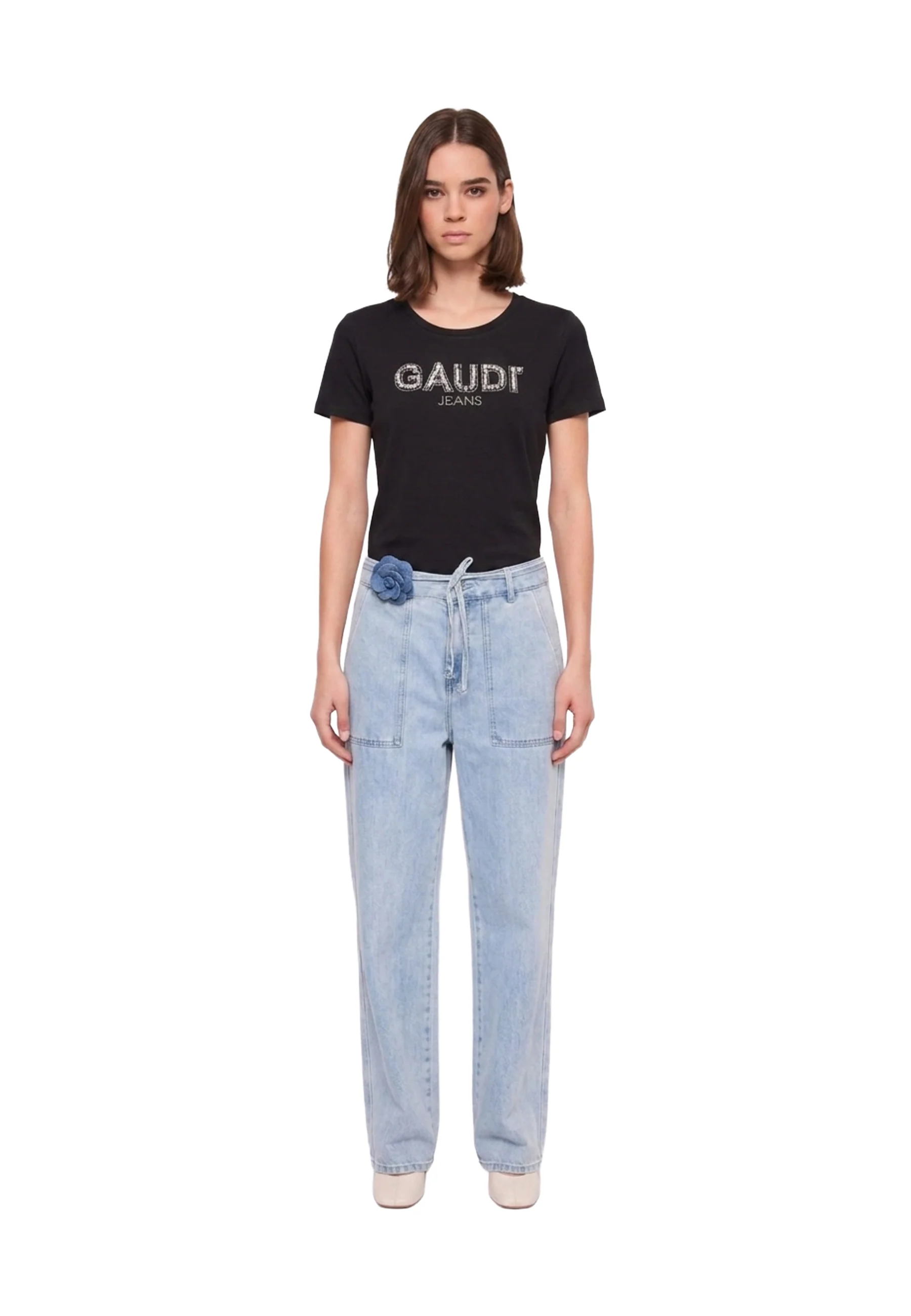 Gaudi Jeans T-shirt Donna | 611BD64067 - Image 2
