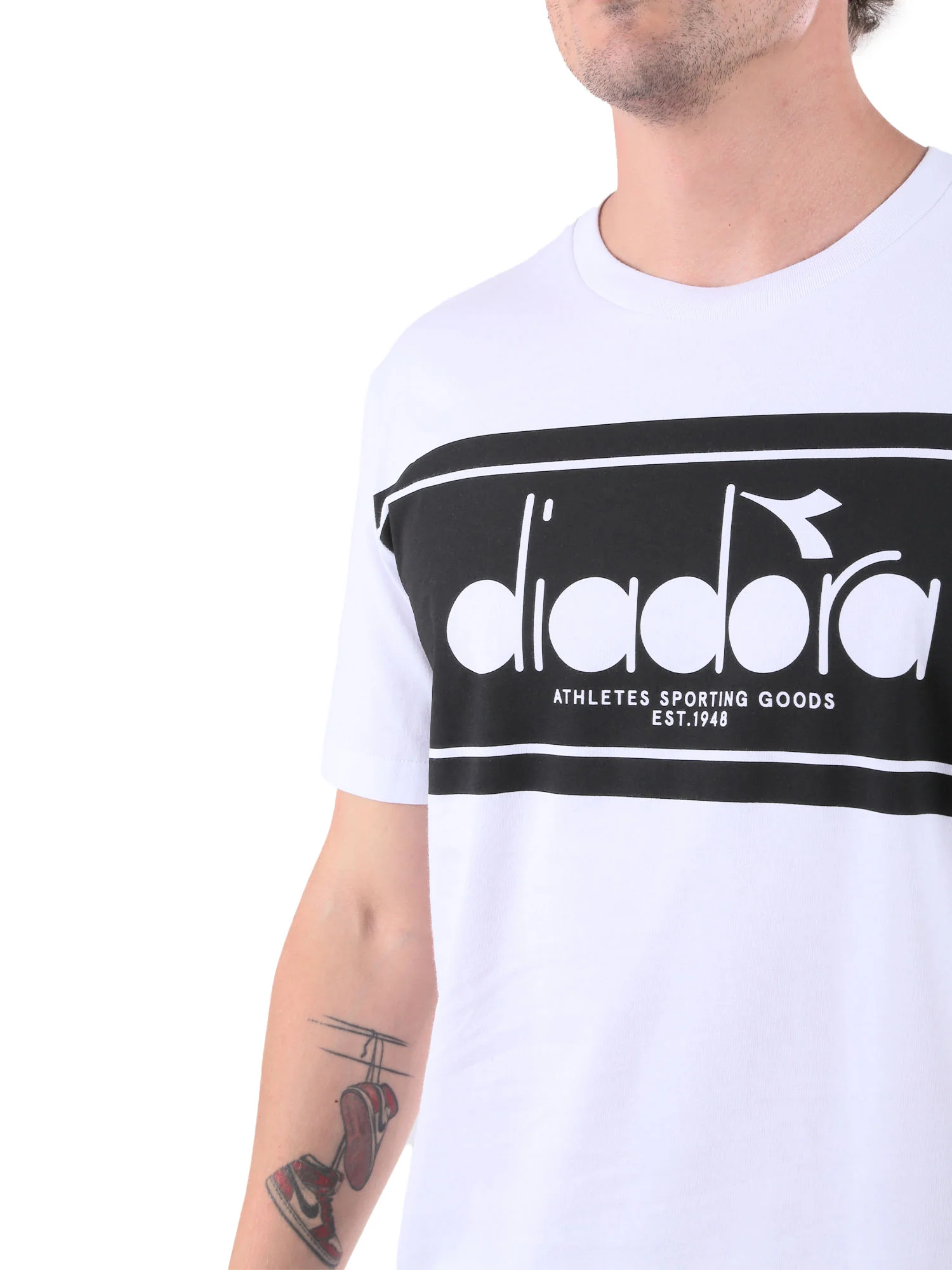 Diadora T-shirt Ss Logo T-shirt Uomo | 502.181447 - Image 4