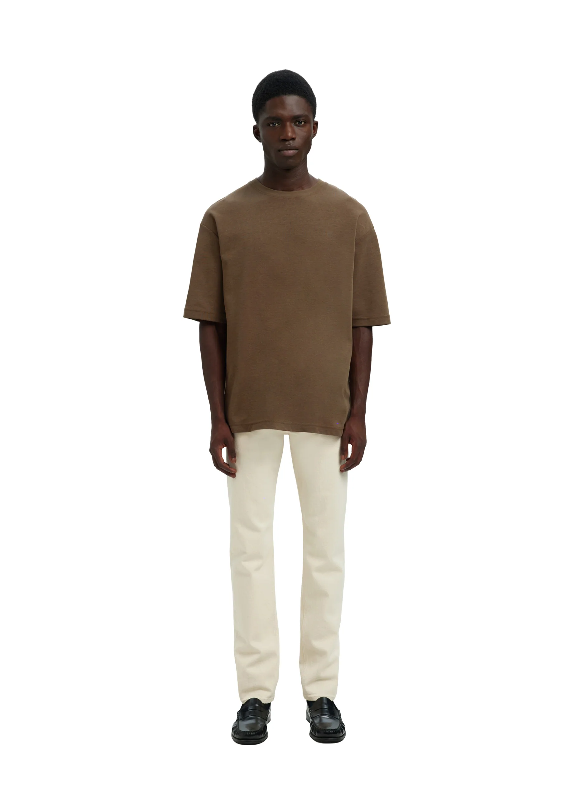 Selected Homme Black Slmlooseoscar T-shirt Uomo | 16094143 - Image 3