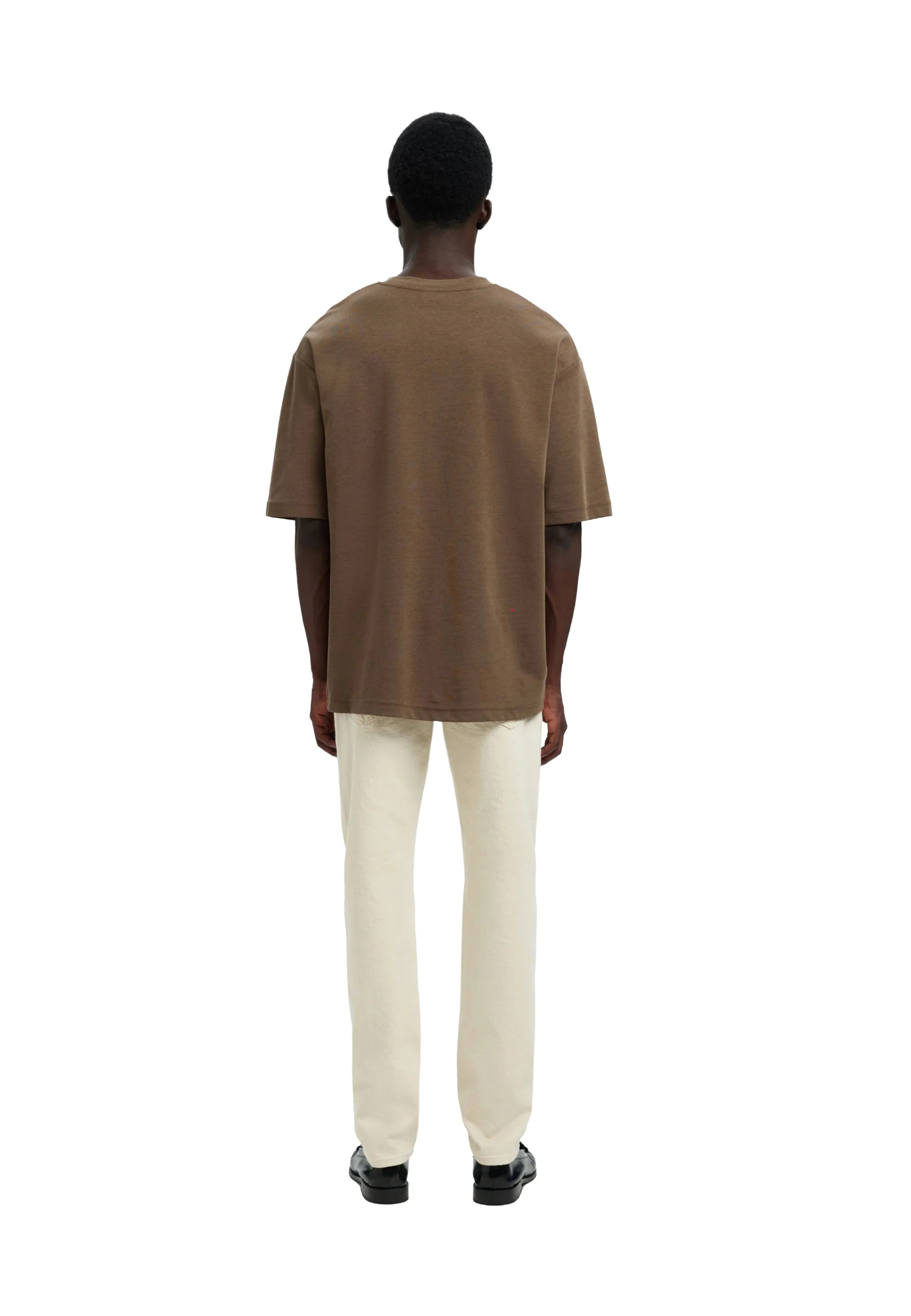 Selected Homme Black Slmlooseoscar T-shirt Uomo | 16094143 - Image 4