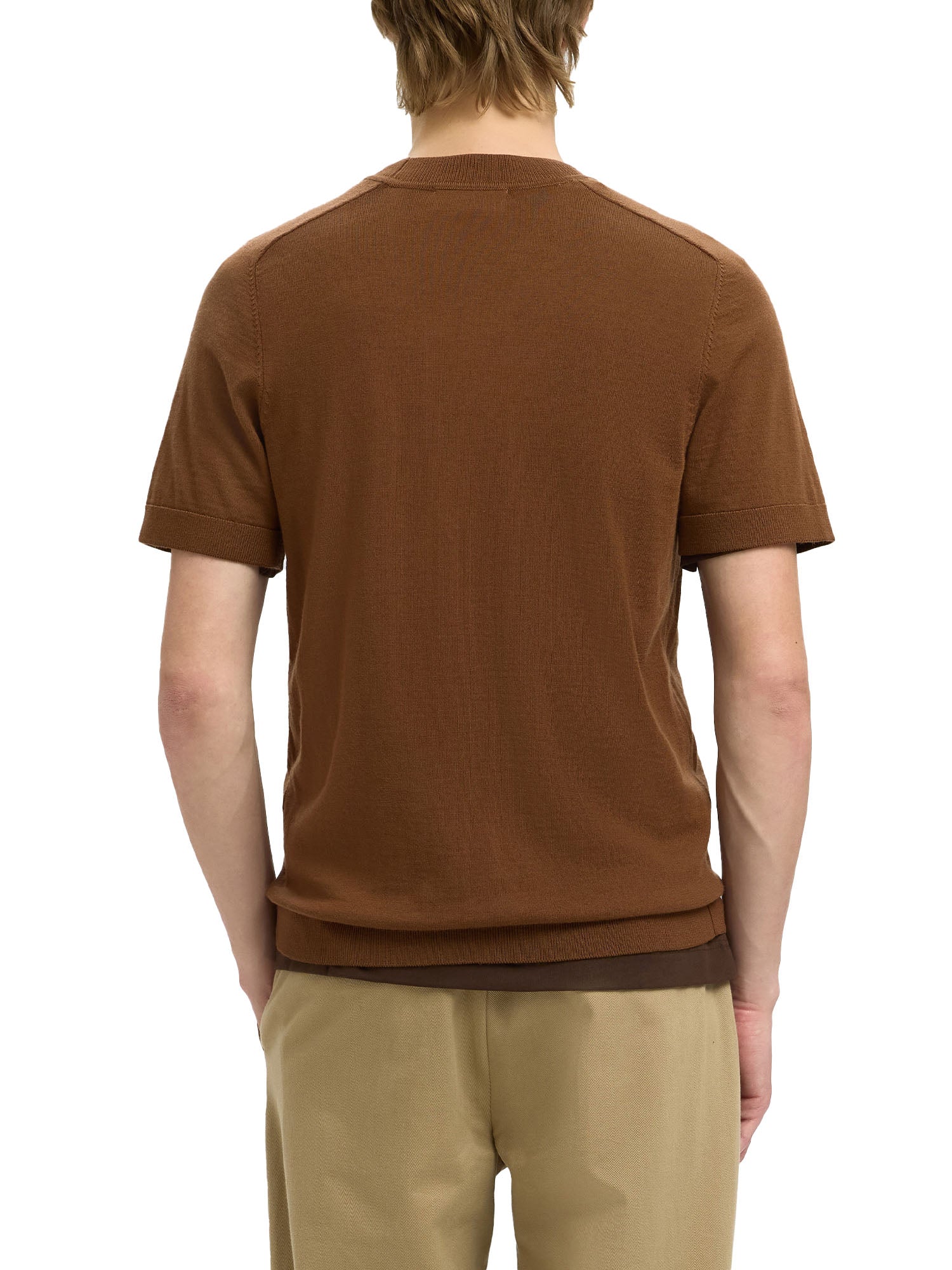 Selected Homme Black T-shirt Uomo | 16096370 - Image 7