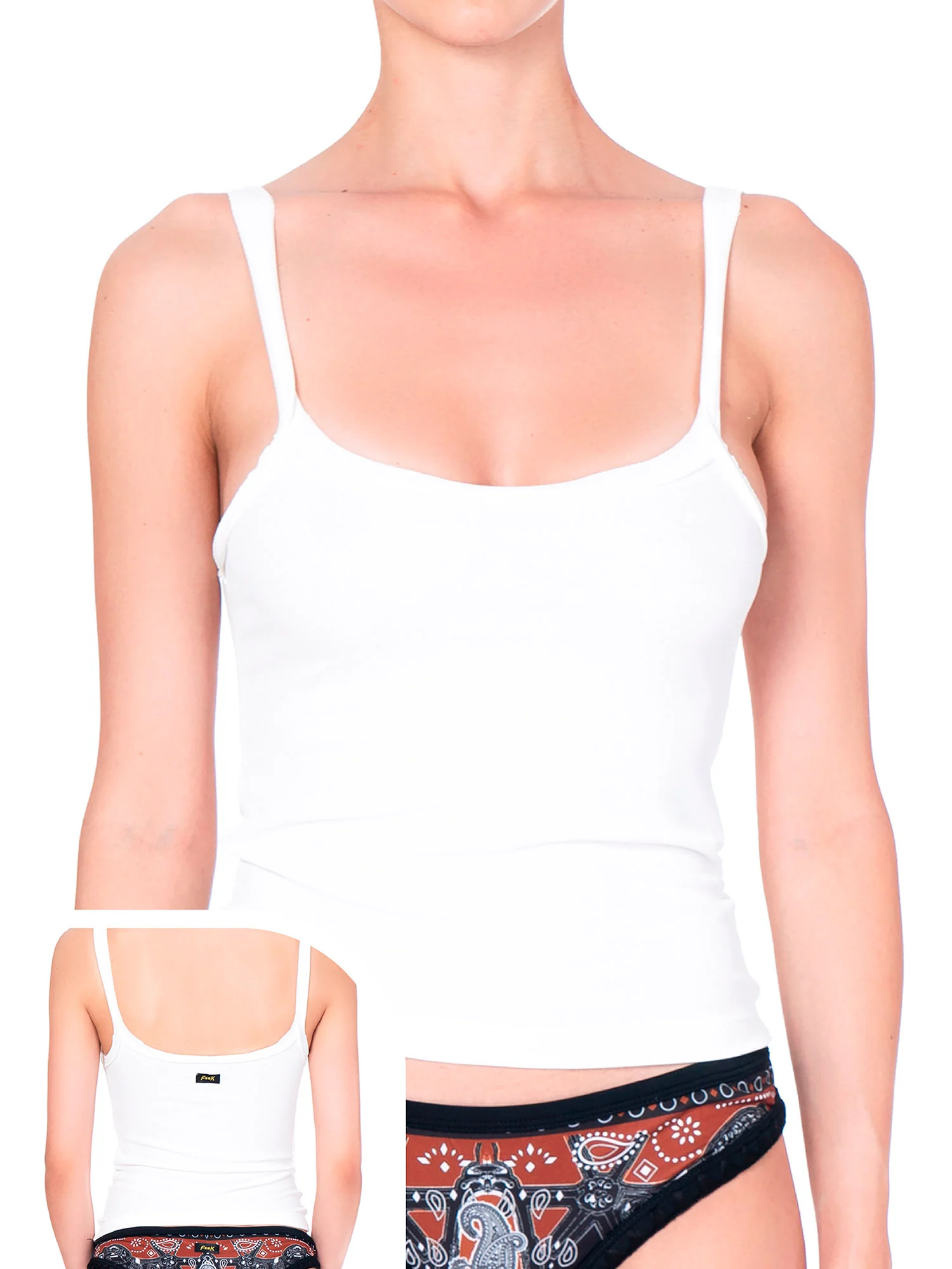 F**k Top E Canotte Donna | FK23-0436WH - Image 2